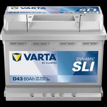  VARTA D43 - BATERÍA VARTA BLUE L2 12V 60AH 540A EN + D