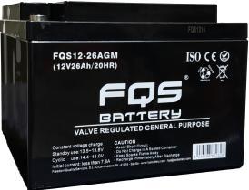 FQS FQS1226AGM - BATERíA INDUSTRIAL AGM 12V 26AH