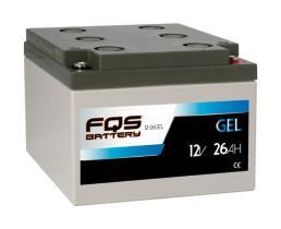 FQS FQS1226GEL - BATERíA INDUSTRIAL GEL 12V 26AH