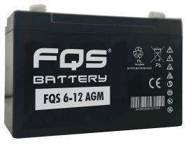 FQS FQS6-12AGM - BATERíA INDUSTRIAL AGM 6V 12AH