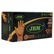  JBM 53551 - GUANTES NARANJAS DESECHABLES DE NITRILO T:M 7,0MIL (100 UDS.
