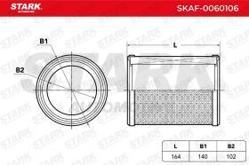 STARK AUTOMOTIVE SKAF0060106 - AIR FILTER