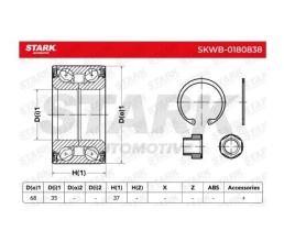 STARK AUTOMOTIVE SKWB0180838 - juego de cojinete de rueda