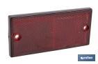 COFAN 21201160 - CATADIOPTRICO RECTANGUILAR ROJO 106X50MM CON AGUJERO