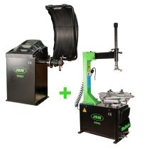  JBM 54581 - DESMONTADORA DE NEUMÁTICOS SEMIAUTOMÁTICA CON BRAZO GIRATORI