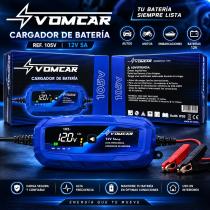VOMCAR 105V - CARGADOR BATERIA ALTA FRECUENCIA 12V 5AH