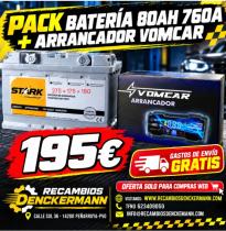 PACK STPR80760D240V - PACK BATERIA 80AH 760A + ARRANCADOR VOMCAR